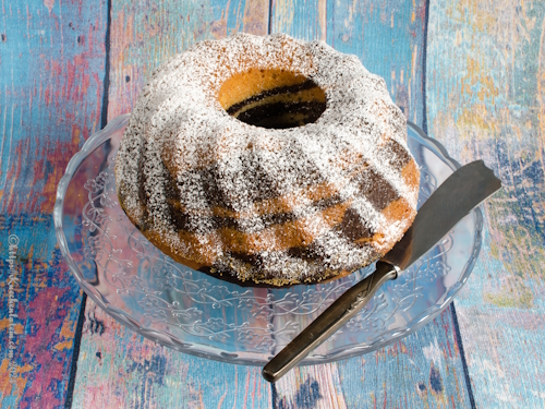 Lebkuchen-Marmor-Gugelhupf