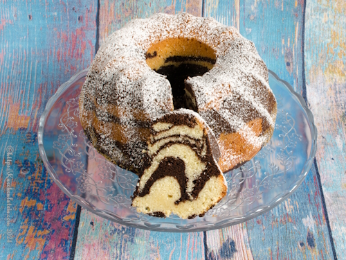 Lebkuchen-Marmor-Gugelhupf