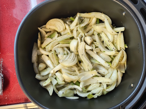 Gebratener Fenchel mit Äpfeln und Zwiebeln