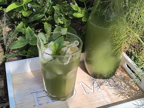 Agua fresca mit Gurke