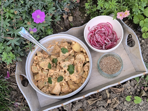 Kartoffelsalat mit Chipotle-Limetten-Dressing