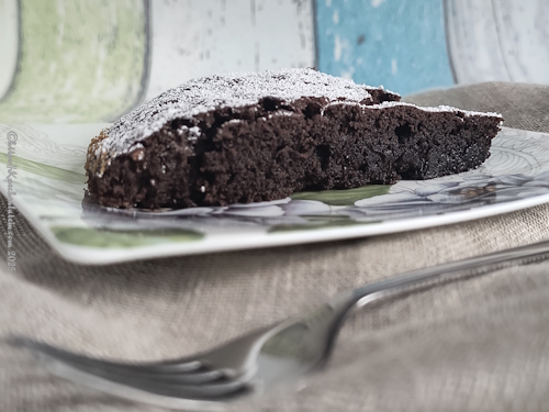 Schwedischer Schokokuchen mit Marzipan - Kladdkaka med Marsipan