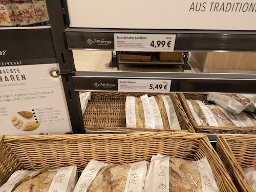 Französisches Landbrot im Lieblingssupermarkt