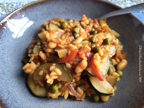 Gemüsereis paella-style