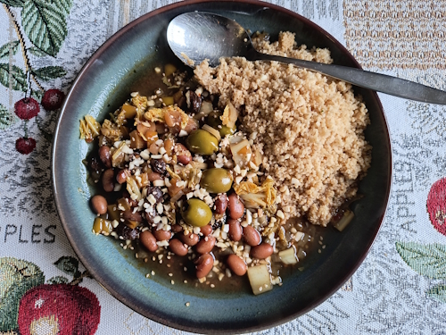 Tajine mit Braunen Bohnen